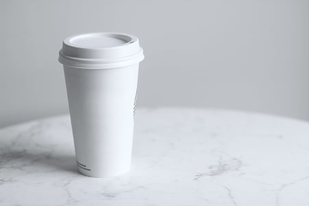 blur, breakfast, close-up, coffee, coffee drink, container, cup