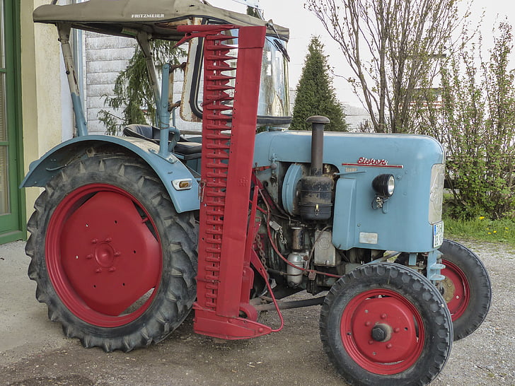 traktor, za prodaju, farma, oprema, prijevoz, Radni stroj, Stari