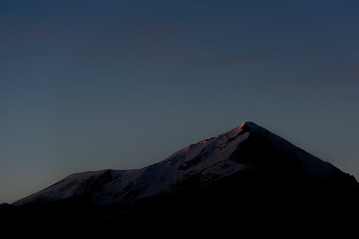 mørk, Mountain, Highland, Cloud, Sky, topmødet, Ridge