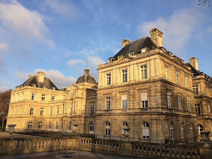 Párizs, szenátus, Jardin du luxembourg, építészet, híres hely, Európa, történelem