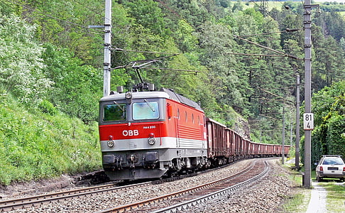 vlak, horák, Brenner line, ÖBB, zostup, Tirolsko, Patscherkofelu