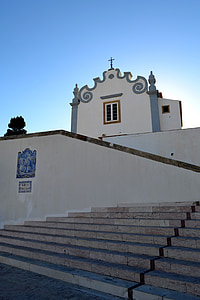 church, chapel, stairs, mediterranean, portugal, christianity, religion