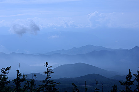 wzgórze, Fudżi, Japonia, naturalne