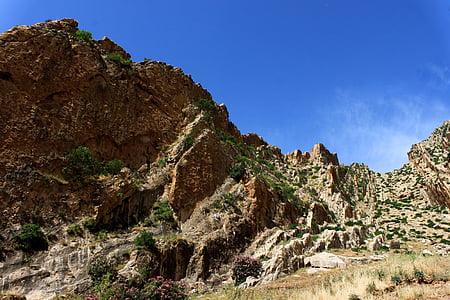 rocheux, montagne, paysage, Sirnak, Sky, Turquie