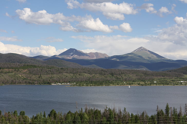 ezers, kalns, ainava, Colorado, koki, meža, Scenic