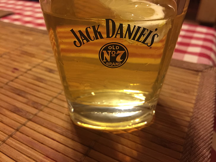 Jack daniel's, alkohol, minuman, Piala, minuman, wiski, botol