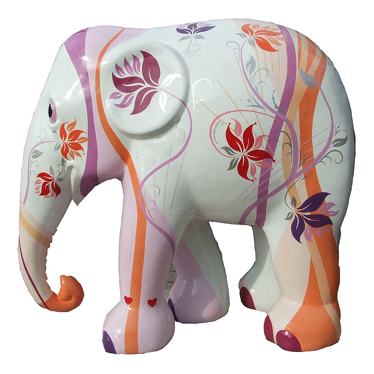 Elephant parade trier, elefant, konst