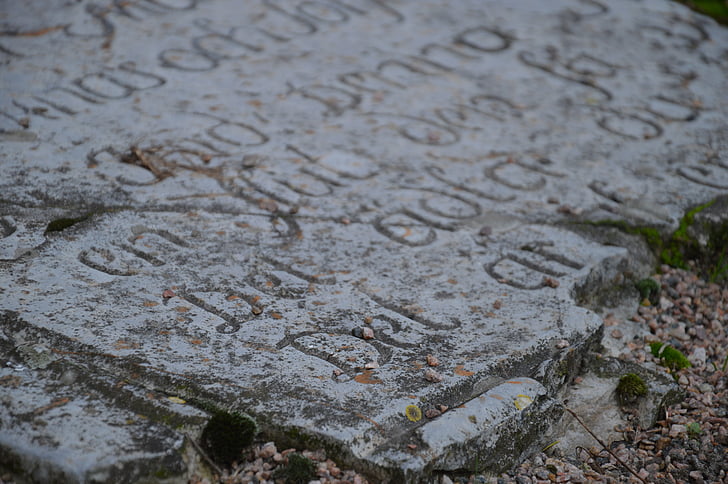 vecchio, pietra tombale, pietra, Chiesa, Malmö, religione