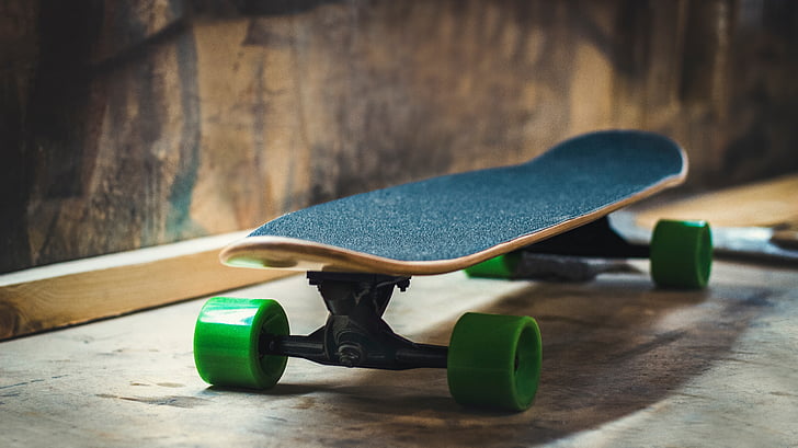 skateboard, hry, sportovní, podlaha, dřevo - materiál, sportovní, zařízení