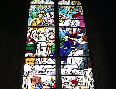 vitral, Iglesia, vidrio, ventana, Santa, decorativo, artística