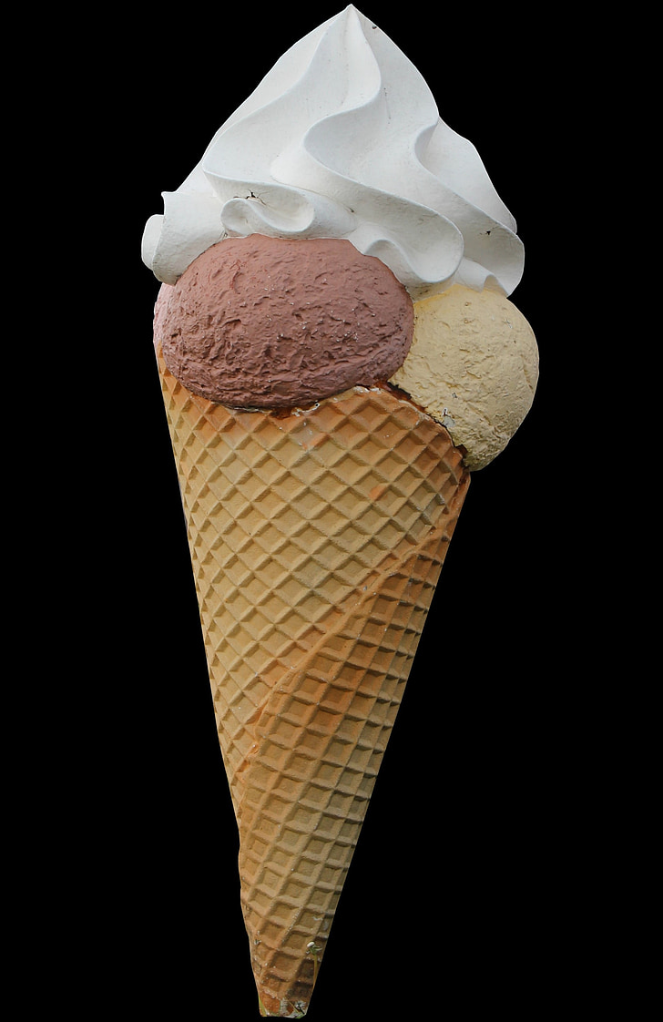 glace, crème glacée, délicieux, été, Lick, nibble