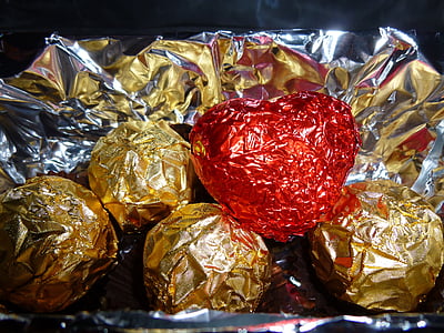 Candy, csokoládé, finom, alumínium fólia