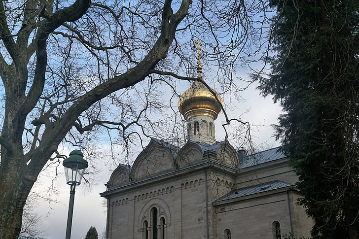 Baden-baden, Parc, natura, l'església, rus, : ortodox, Sant