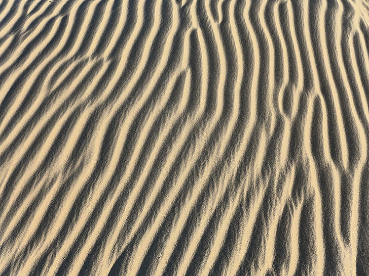 ทะเลทราย, ทราย, เนินทราย, พื้นหลัง, รูปแบบ, ลมพัด, ชายหาด