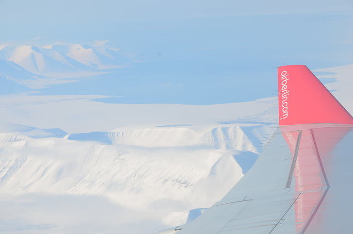 Arktída, ľad, let, krídlo, lietadlá, polárna oblasť, večný ľad