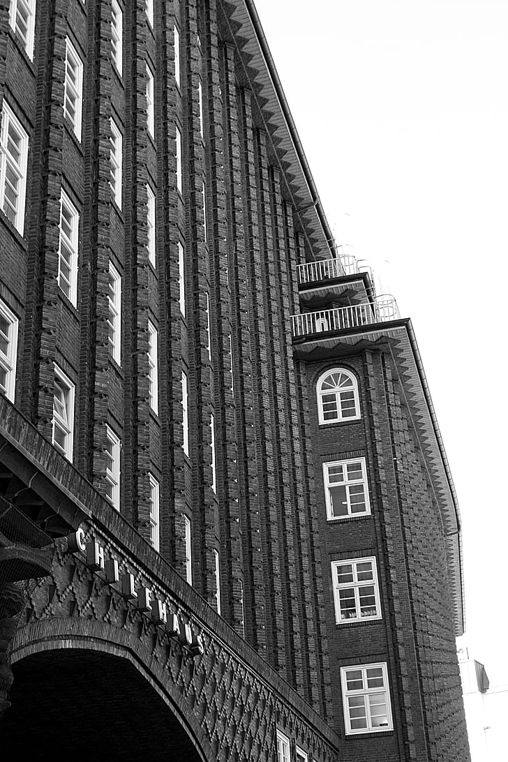 Hamburg, Chile-house, arkitektur, byggnad