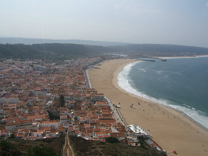 obidos, portugal, ocean, beach, water, sand, sea