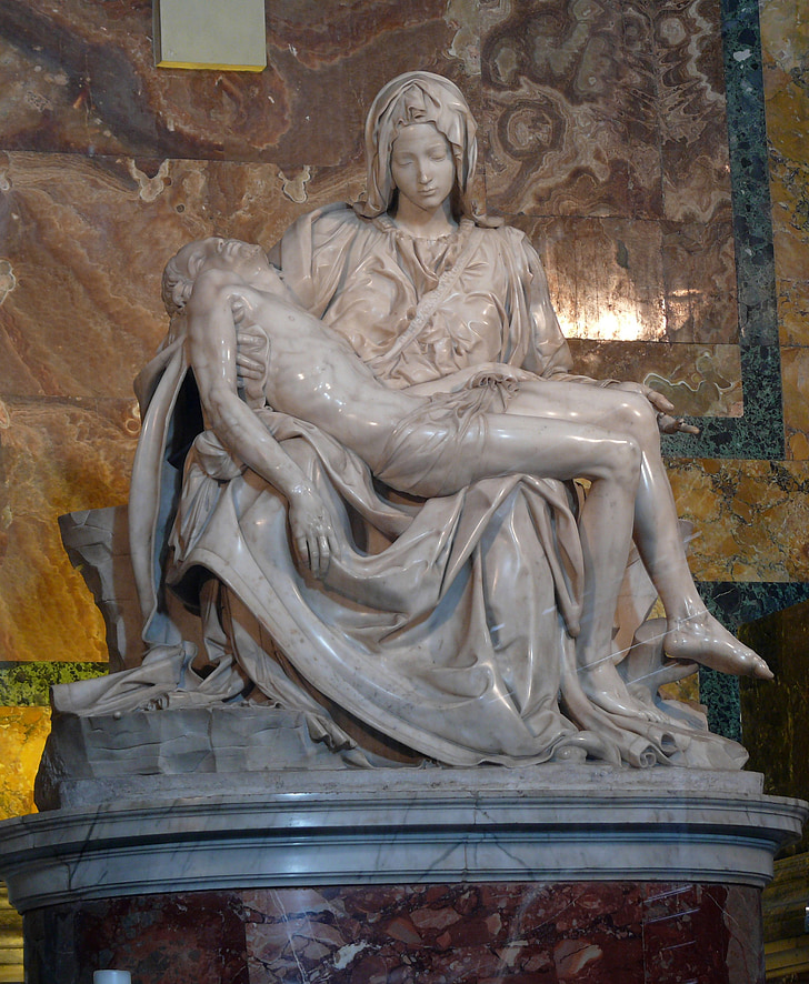 Piet, Michelangelo, Vaticanul, basilica, sculptura, marmura, Statuia lui