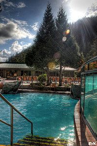svømming, basseng, naturlig, utendørs, Hotel, Harrison, Hotsprings