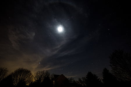 mesiac, Astronómia, Nebeská, noc, spln, Sky, Príroda