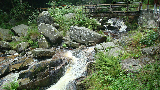 Stein-Lauf, wandernde Ziel, Harz, Creek, Natur, Rock, Bäume