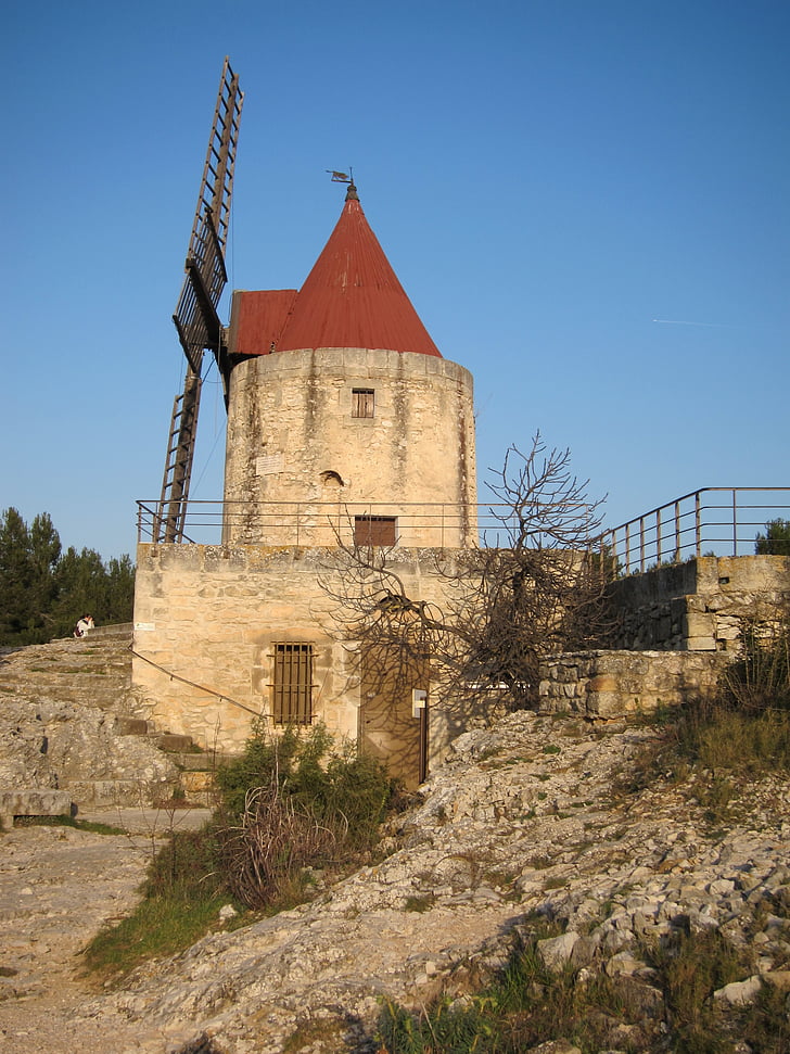 provence, mill, daudet, architecture, tower, history, church