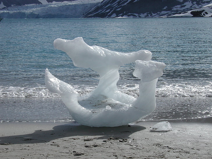 lód, Spitsbergen, zimno, Natura, morze, śnieg, Iceberg - lodu na