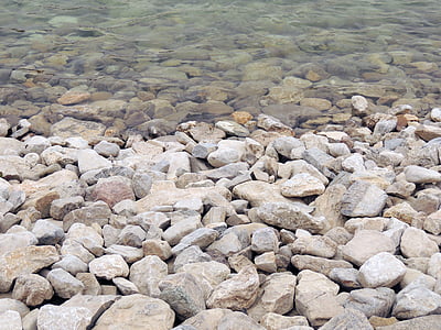 piedras, agua, roca, natural, fresco, relajarse, tranquilo