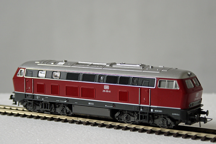 model railway, lokomotif diesel, kereta api, tahun 1960, skala h0, kereta api, lokomotif