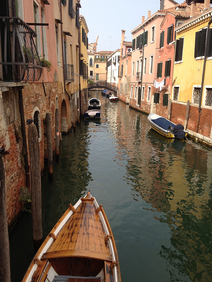 Venesia, gondola, Calle, Canal