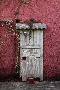 ovi, vanha, vanha talo, Etusivu, Concierge, Farm, merkintä