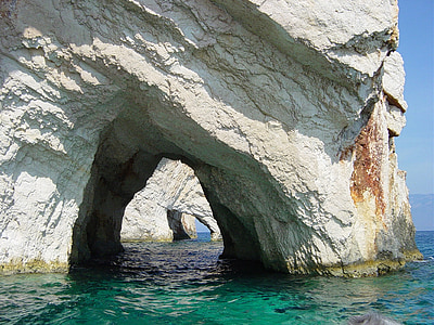 Mavi Mağara, Deniz, ada, Yunanistan, Yunan Adası, dalgalar, Zakynthos