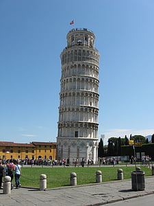 rejse, ferie, skæve tårn, Pisa