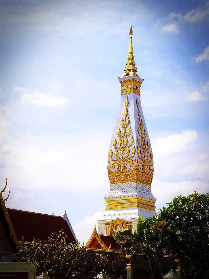 Phra que, Wat, Phra, Tailândia, monge, Isso, atraente