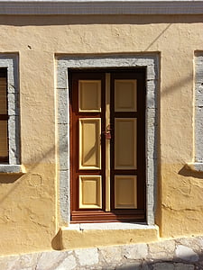 uksed, uks, üleminek, akna, arhitektuur, maja, fassaad