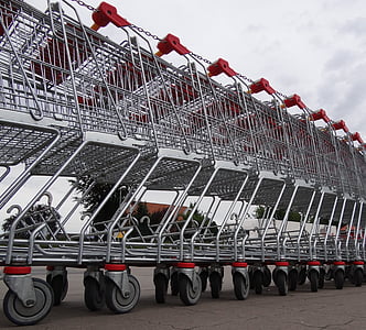 количка за пазаруване, закупуване, супермаркет