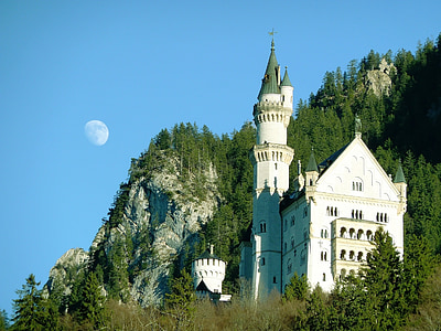 Alpe, Alpine, arkitektur, attraktion, efterår, Bayern, mursten