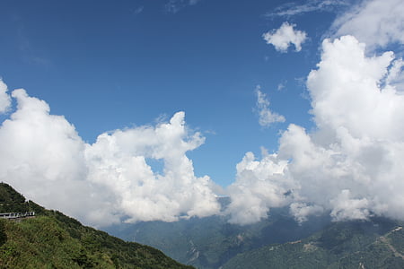 alpesi, Baiyun, Tajvan, természet, hegyi, a szabadban, Sky
