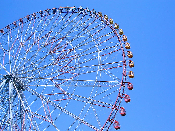 Parco Kasai rinkai, rotella di Ferris, cielo