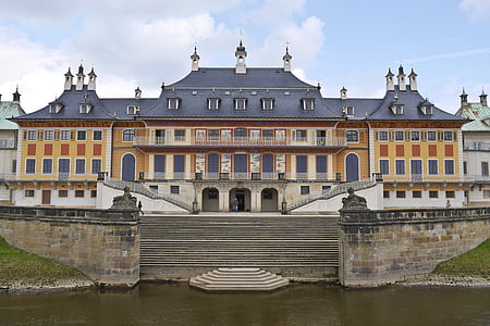 Замок, Дрезден, Эльба, Pillnitz, Саксонская Швейцария, Саксония, пароход