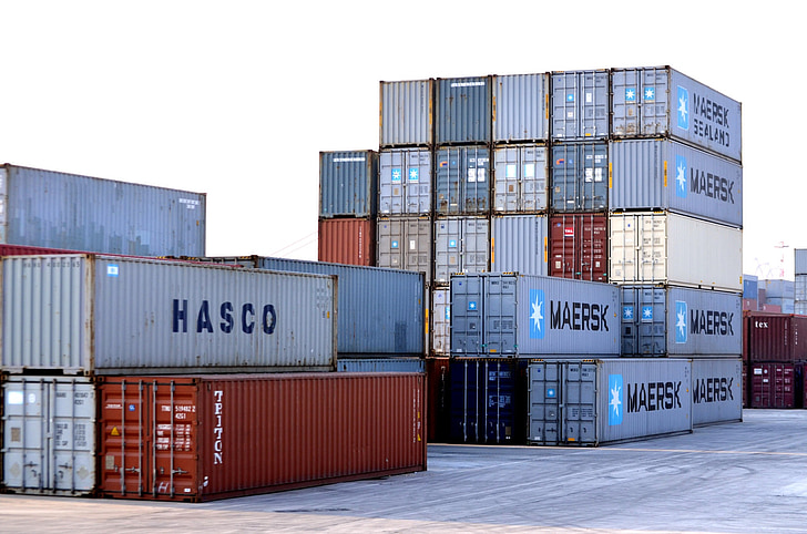 container, storage, cargo, shipping, dock, docks, landscape