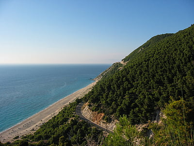 Kreeka, Lefkada, Sea, Island, maastik, suvel, Beach