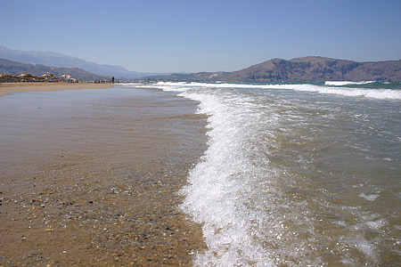 crete, water, beach, greece, holidays, holiday