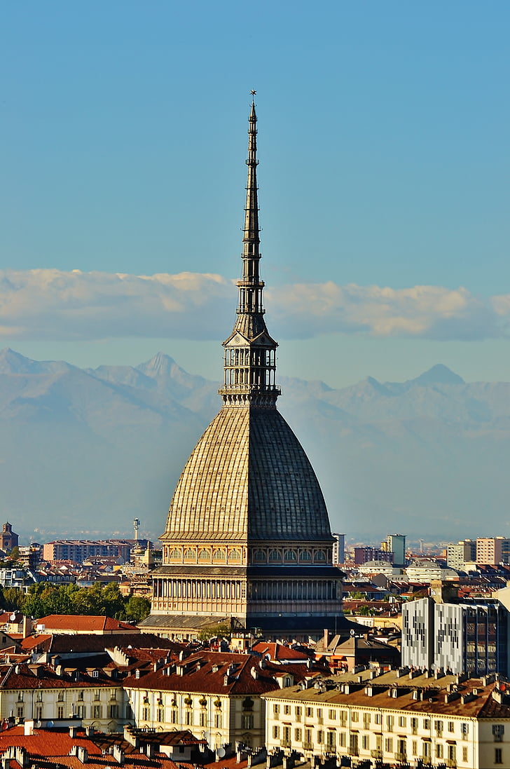 Torino, muldvarp, Italien, antoneliana, Piemonte, landskab, arkitektur