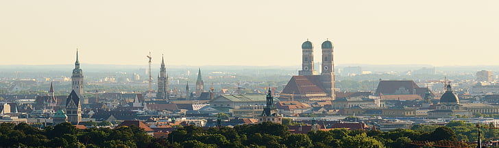 Munich, Frauenkirche, Bavaria, ibukota negara, Kota, Landmark, bangunan