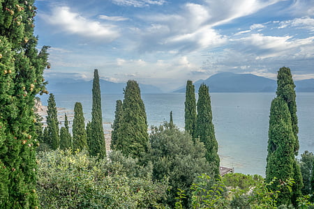 ガルダ湖, イタリア, ヨーロッパ, 旅行, 観光, 水, シルミオーネ