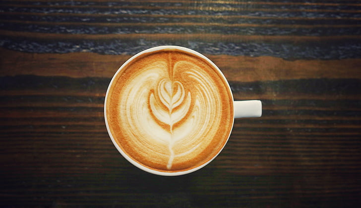 koffein, cappuccino, kaffe, Cup, dryck, espresso, latte