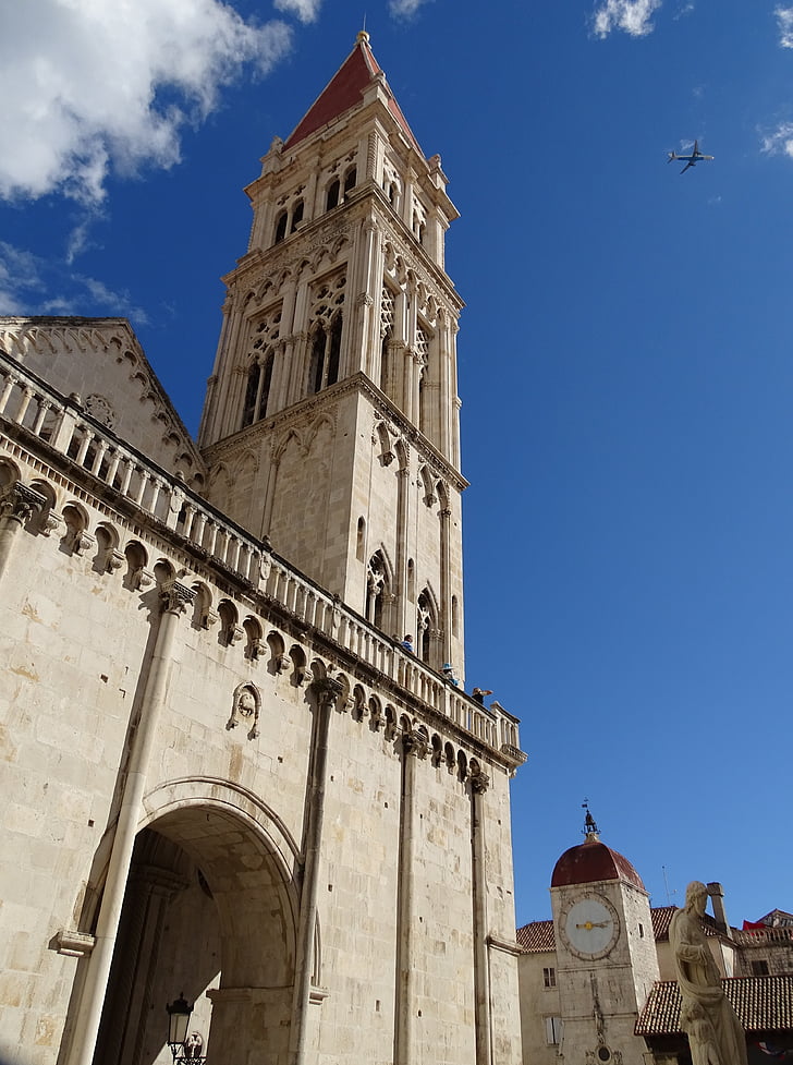 crkveni toranj, Trogir, Hrvatska, UNESCO-a, Crkva, Europe, zgrada