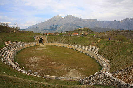 Włochy, ruiny, Arena, kamień, historyczne, starożytne, punkt orientacyjny