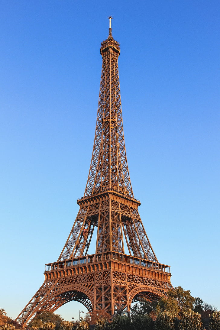 Eiffel, stolp, dan, čas, Pariz, Destinacije, arhitektura
